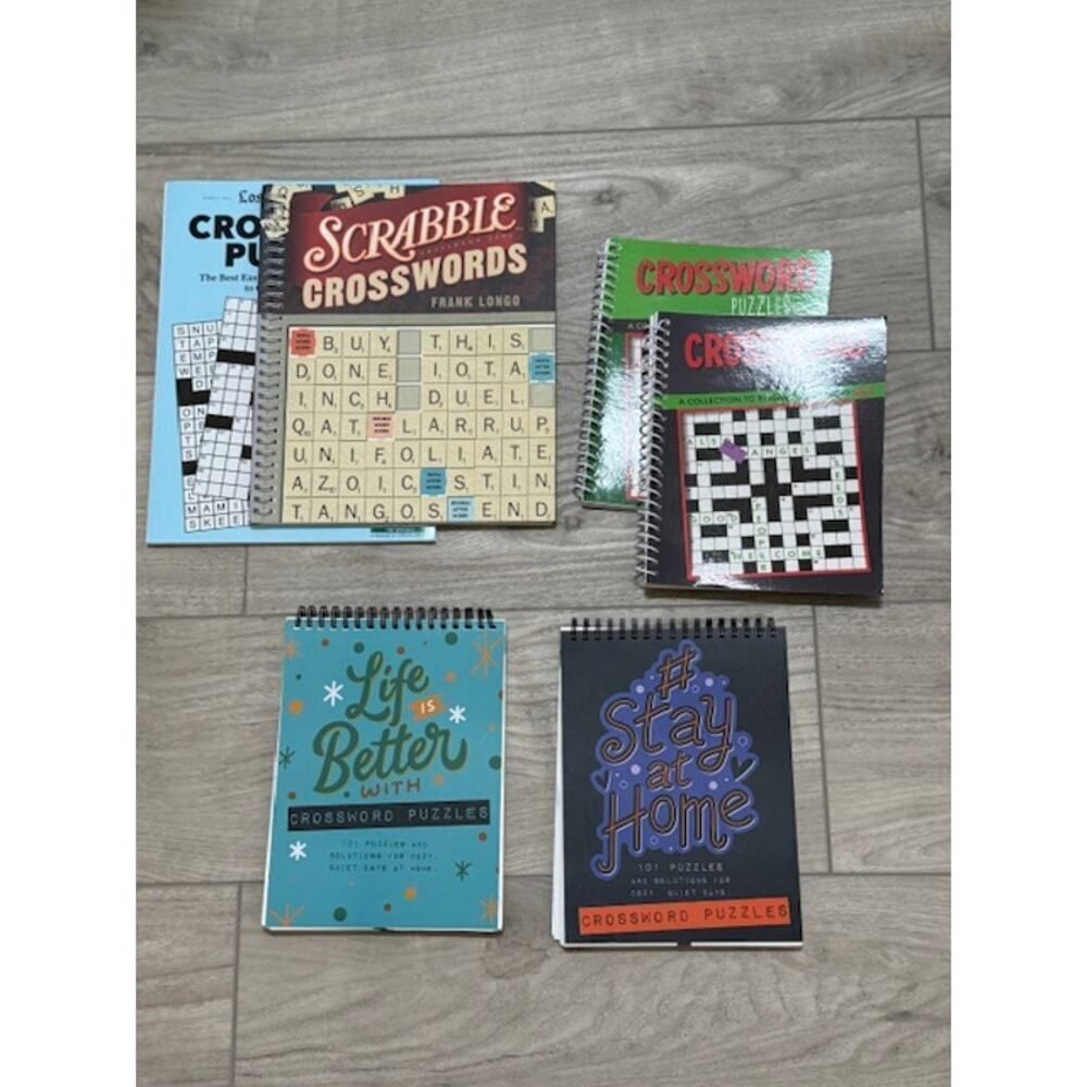 SCRABBLE Crosswords - Longo, Frank plus 4 spiral bound & LA Times